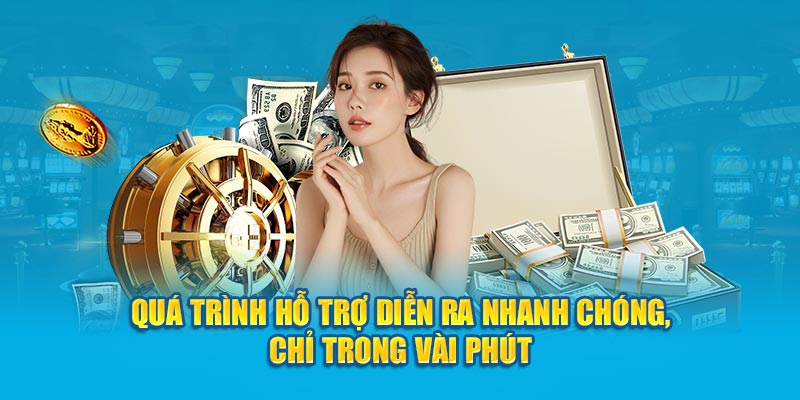 Quá trình hỗ trợ diễn ra nhanh chóng, chỉ trong vài phút